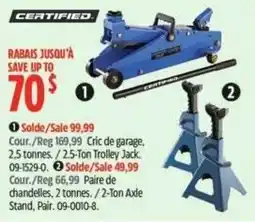 Canadian Tire Certified 2.5-ton trolley jack offer