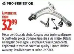 Canadian Tire Pro Series OE Premium Chassis Components offer