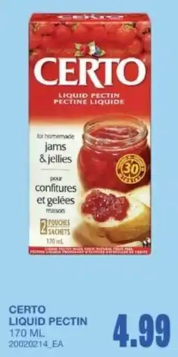 Wholesale Club Certo liquid pectin offer