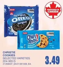 Wholesale Club Christie cookies selected varieties offer