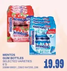 Wholesale Club Mentos gum bottles offer