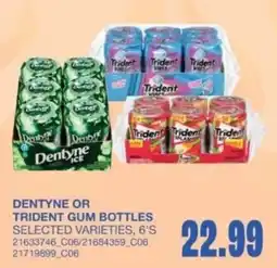 Wholesale Club Dentyne or trident gum bottles offer