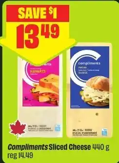 FreshCo Compliments sliced cheese offer