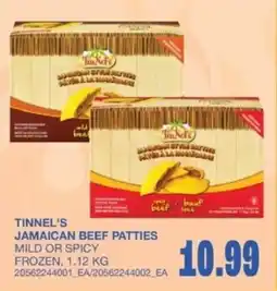 Wholesale Club Tinnel's jamaican beef patties offer