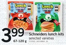 Loblaws Schneiders lunch kits offer