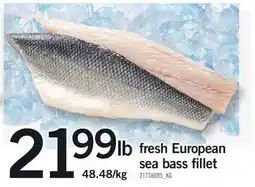 Loblaws fresh european sea bass fillet offer