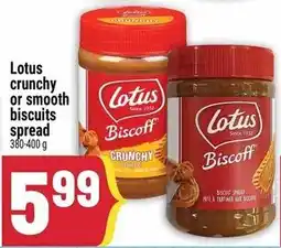 Marché Adonis Lotus biscoff crunchy or smooth biscuits spread offer