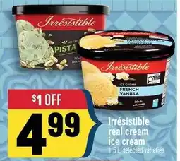 Marché Adonis Irresistible real cream ice cream offer