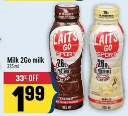 Marché Adonis Lait's Go Sport milk offer