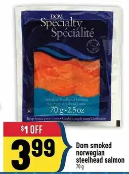 Marché Adonis Dom smoked norwegian steelhead salmon offer