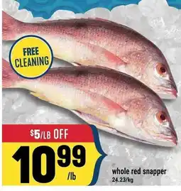 Marché Adonis whole red snapper offer