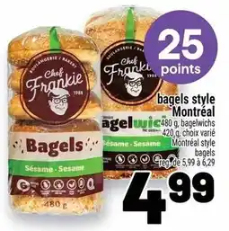 Metro Chef Frankie bagels style Montreal offer