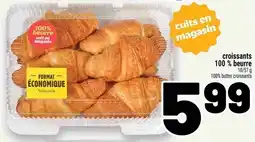 Metro croissants 100 % beurre offer