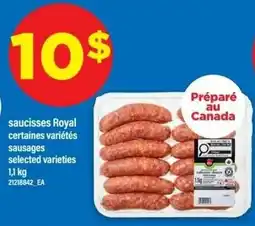 Maxi Royal saucisses certaines variétés offer