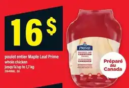 Maxi Maple Leaf Prime whole chicken offer