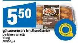 Maxi gâteau crumble jonathan garnier offer