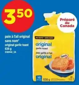 Maxi No Name original garlic toast offer