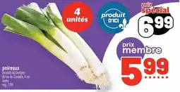 Metro poireaux offer