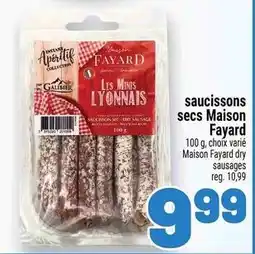 Metro Maison Fayard saucissons secs offer