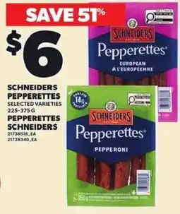 Independent Grocer Schneiders pepperettes offer