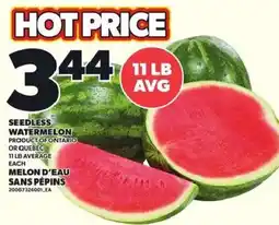 Independent Grocer Seedless watermelon offer