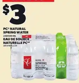 Independent Grocer PC natural spring water offer