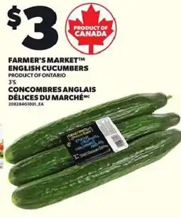 Independent Grocer Farmer's Market English Cucumbers offer