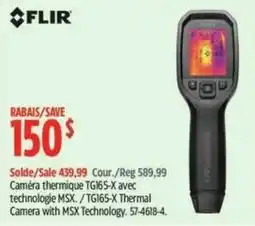 Canadian Tire Flir tgi65-x thermal camera with msx technology offer