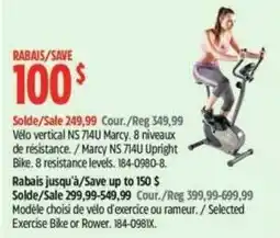Canadian Tire Marcy NS 714U Upright Bike offer