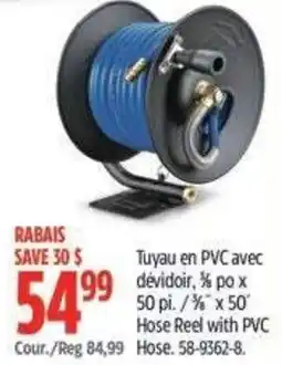 Canadian Tire Hose Reel with PVC Hose offer