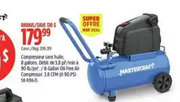 Canadian Tire Mastercraft 8-Gallon Oil-Free Air Compressor offer