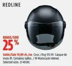 Canadian Tire Redline ri motorcycle helmet offer