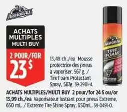 Canadian Tire Armor All Tire Foam Protectant Spray offer