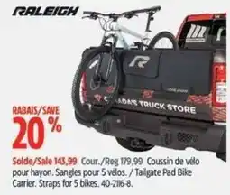 Canadian Tire Raleigh tailgate pad bike carrier offer