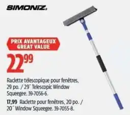 Canadian Tire Simoniz telescopic window squeegee offer