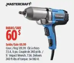 Canadian Tire Mastercraft 3/8" impact wrench offer