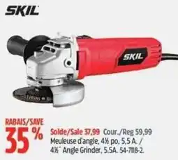 Canadian Tire Skil angle grinder offer
