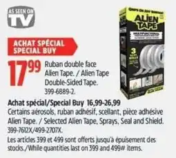 Canadian Tire Alien Tape double face offer