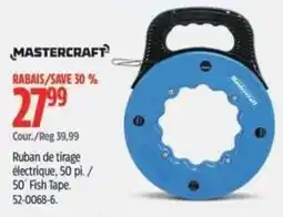 Canadian Tire Mastercraft electric pull tape offer