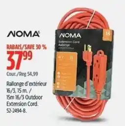 Canadian Tire Noma outdoor extension cord offer