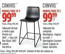 Canadian Tire Canvas tabouret de bar à vérin à gaz offer