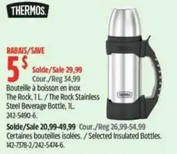 Canadian Tire Thermos The Rock Stainless Steel Beverage Bottle offer
