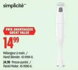 Canadian Tire Simplicité hand blender offer
