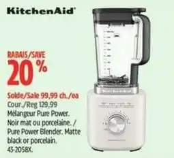 Canadian Tire KitchenAid Pure Power Blender offer