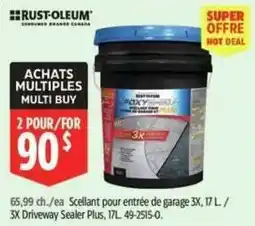 Canadian Tire Rust-oleum 3x driveway sealer plus offer