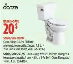 Canadian Tire Danze 2-Pc Soft-Close Toilet offer
