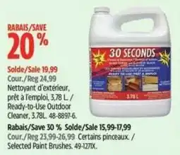 Canadian Tire 30 seconds ready to use outdoor cleaner offer