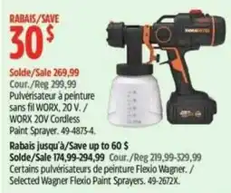 Canadian Tire Worx paint sprayer offer