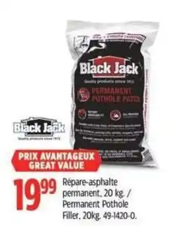 Canadian Tire Black Jack permanent pothole patch offer