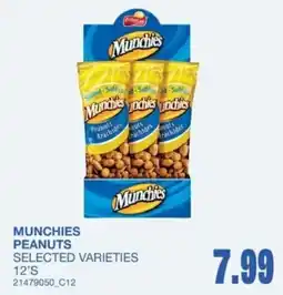Wholesale Club Munchies peanuts offer